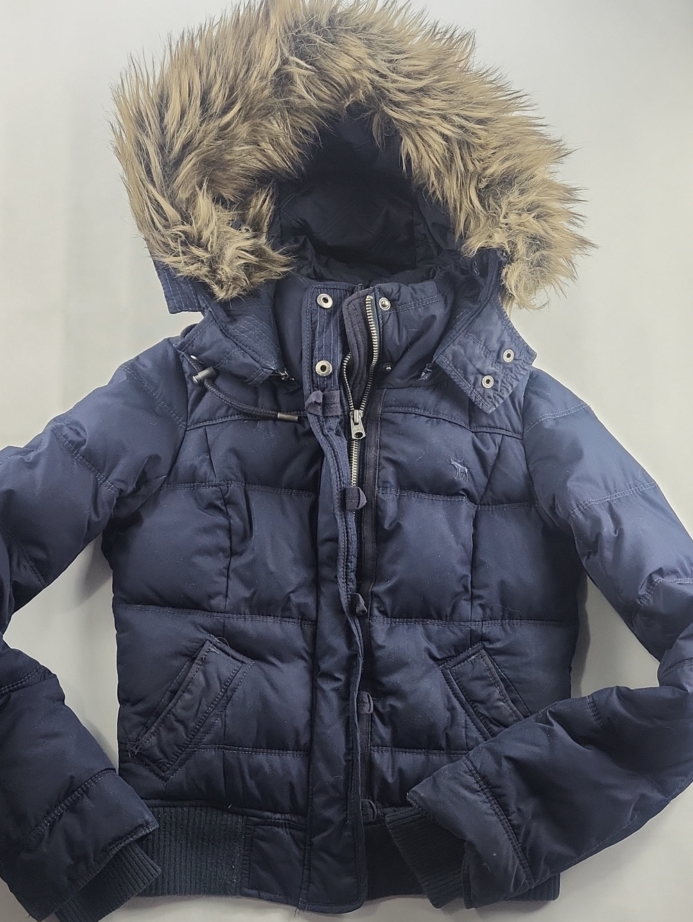 Vintage Y2K Abercrombie & Fitch Down Faux Fur Hood Puffer Bella Swan Twilight